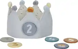 Bol.com Little Dutch - Verjaardagskroon van stof met cijfers - Blauw aanbieding