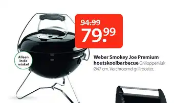 Pets Place Weber smokey joe premium houtskoolbarbecue aanbieding