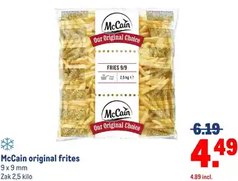 Makro McCain original frites aanbieding