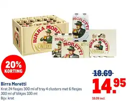 Makro Birra Moretti aanbieding