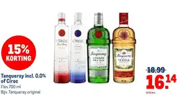 Makro Tanqueray incl. 0.0% of Ciroc aanbieding