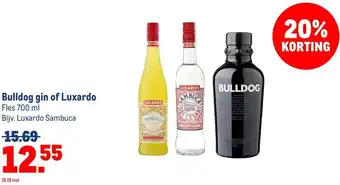 Makro Bulldog gin of Luxardo aanbieding