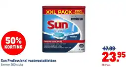 Makro Sun Professional vaatwastabletten aanbieding
