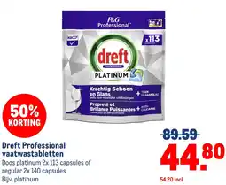 Makro Dreft Professional vaatwastabletten aanbieding