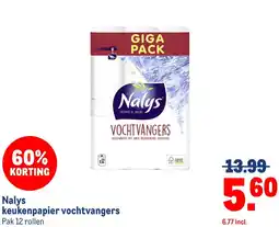 Makro Nalys keukenpapier vochtvangers aanbieding