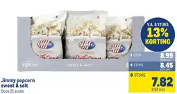 Makro Jimmy popcorn sweet & salt aanbieding