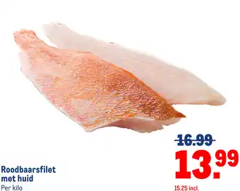 Makro Roodbaarsfilet met huid aanbieding
