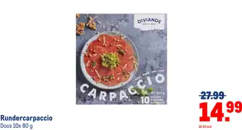 Makro Rundercarpaccio aanbieding