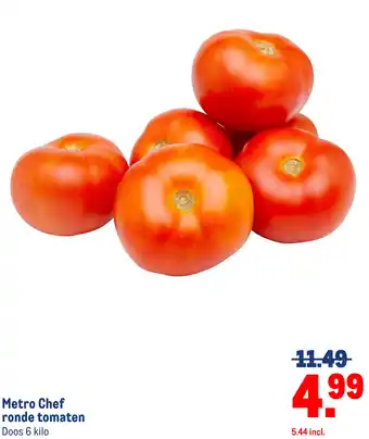 Makro Metro Chef ronde tomaten aanbieding