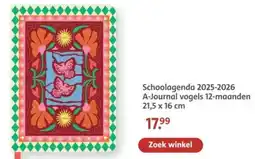 Bruna Schoolagenda 2025-2026 A-Journal vogels 12-maanden aanbieding