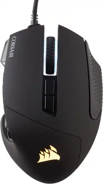 Bol.com Corsair Scimitar RGB Elite - Gaming Muis - 18000 DPI - Zwart aanbieding