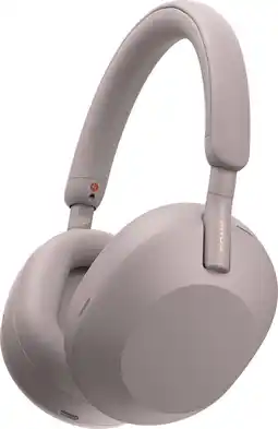 MediaMarkt SONY WH-1000XM5 - Draadloze koptelefoon met Noise Cancelling Smokey Pink Hoofdtelefoon Roze aanbieding