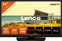 Bol.com Lenco LED-2463BK (V2) - 24 Android Smart TV met 12V Auto Adapter - Zwart aanbieding