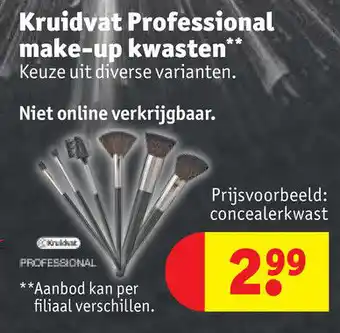 Kruidvat Kruidvat Professional make-up kwasten* aanbieding