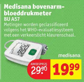 Kruidvat Medisana bovenarm- bloeddrukmeter BU A57 aanbieding