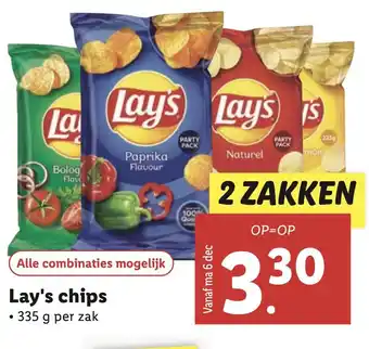 Lidl Lay's chips aanbieding