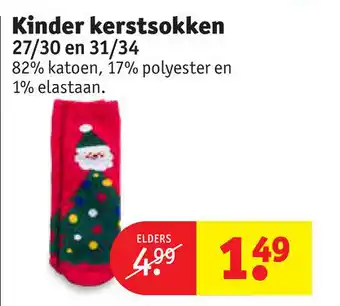 Kruidvat | Kinder kerstsokken aanbieding