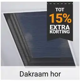 Raamdecoratie.com Dakraam hor aanbieding