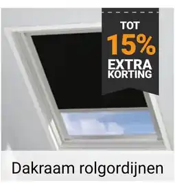 Raamdecoratie.com Dakraam rolgordijnen aanbieding