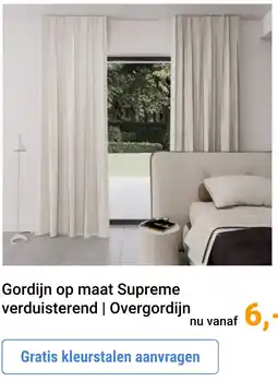 Raamdecoratie.com Gordijn op maat Supreme verduisterend | Overgordijn aanbieding