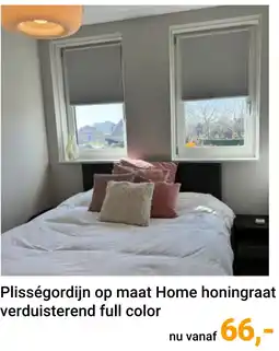 Raamdecoratie.com Plisségordijn op maat Home honingraat verduisterend aanbieding
