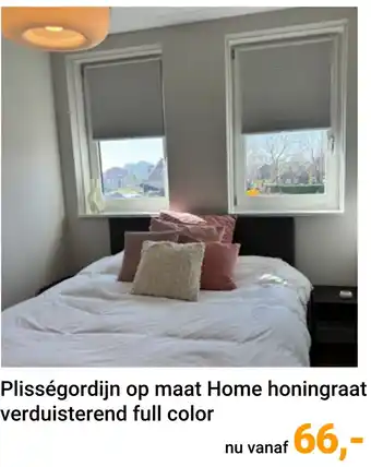Raamdecoratie.com Plisségordijn op maat Home honingraat verduisterend aanbieding