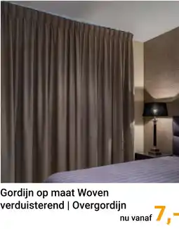 Raamdecoratie.com Gordijn op maat Woven verduisterend | Overgordijn aanbieding