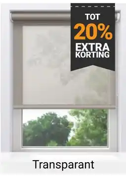 Raamdecoratie.com Transparant aanbieding