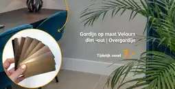 Raamdecoratie.com Gordijn op maat Velours dim-out | Overgordijn aanbieding