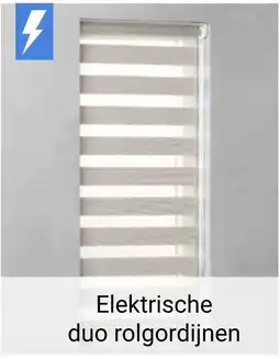 Raamdecoratie.com Elektrische duo rolgordijnen aanbieding