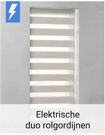 Raamdecoratie.com Elektrische duo rolgordijnen aanbieding