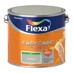 Praxis Flexa muurverf Easycare Muren mat saliegroen 2,5L aanbieding