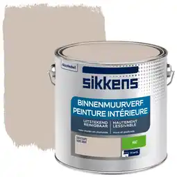 Praxis Sikkens muurverf binnen zacht taupe mat 2,5L afwasbaar aanbieding