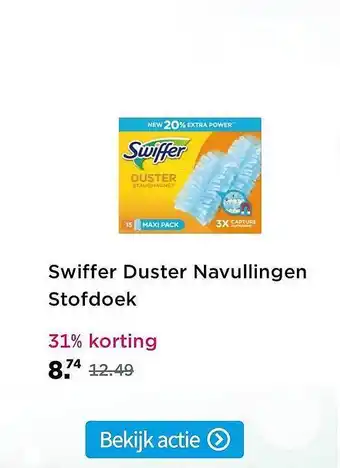 Plein.nl Swiffer duster navullingen stofdoek 31% Korting aanbieding