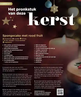 PLUS Spongecake met rood fruit aanbieding