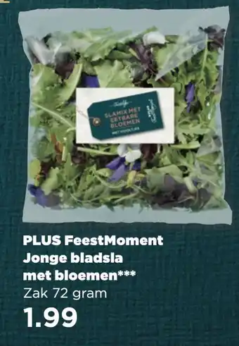 PLUS PLUS FeestMoment Jonge bladsla met bloemen*** aanbieding