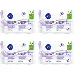 Albert Heijn NIVEA Sensitive reinigingsdoekjes 4-pack aanbieding