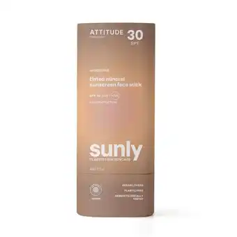 Douglas Attitude Sun Care SUNLY Tinted Mineral Sunscreen Face Stick SPF30 aanbieding