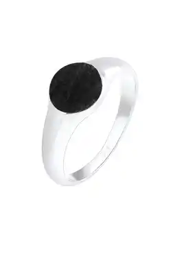 Douglas Elli zegelring royal mat geo basic trend 925 zilver aanbieding