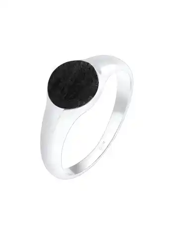 Douglas Elli zegelring royal mat geo basic trend 925 zilver aanbieding