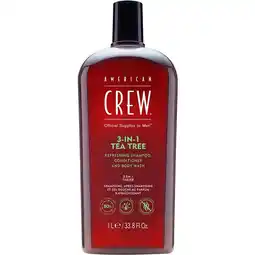 Douglas American Crew 3-in-1 Tea Tree Refreshing Shampoo, Conditioner and Body Wash aanbieding
