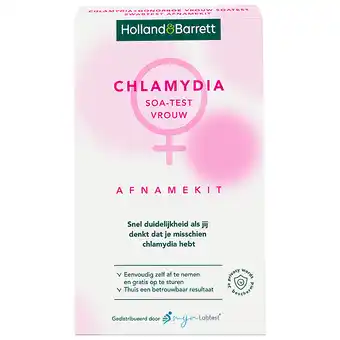 Holland & Barrett Holland & Barrett Chlamydia Soa-Test Vrouw Swabtest Afnamekit - 1 stuk aanbieding