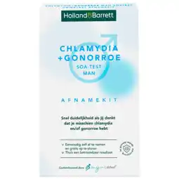Holland & Barrett Holland & Barrett Chlamydia + Gonorroe Soa-Test Man Urinetest Afnamekit - 1 stuk aanbieding