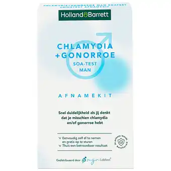 Holland & Barrett Holland & Barrett Chlamydia + Gonorroe Soa-Test Man Urinetest Afnamekit - 1 stuk aanbieding