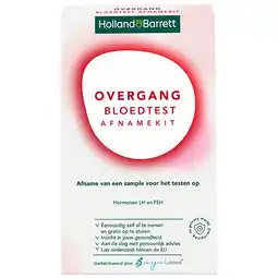 Holland & Barrett Holland & Barrett Overgang Bloedtest Afnamekit - 1 stuk aanbieding