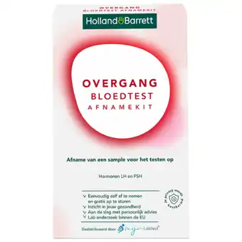 Holland & Barrett Holland & Barrett Overgang Bloedtest Afnamekit - 1 stuk aanbieding