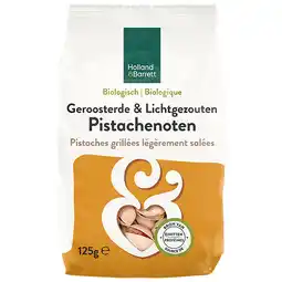 Holland & Barrett Holland & Barrett Biologische Geroosterde & Gezouten Pistachenoten - 125g aanbieding