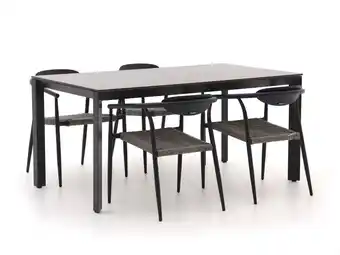 Kees Smit Manifesto Cavone/Sestino 160cm dining tuinset 5-delig stapelbaar aanbieding