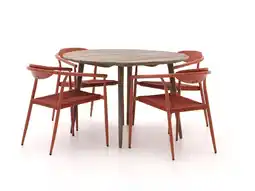 Kees Smit Manifesto Cavone/ROUGH-K ø 115cm dining tuinset 5-delig stapelbaar aanbieding