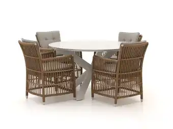 Kees Smit Manifesto Ortello/Lodola ø 130cm dining tuinset 5-delig aanbieding